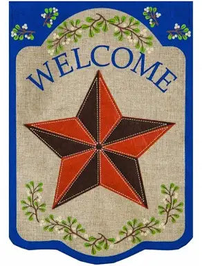Evergreen Flag Burlap Collection