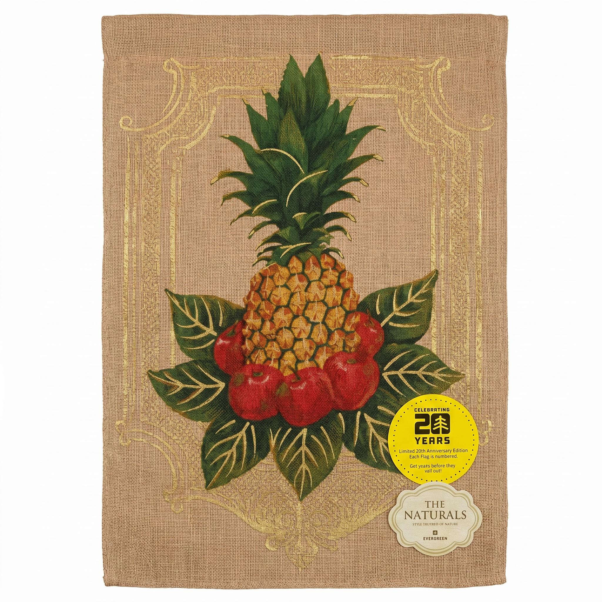 Burlap Garden Flag
